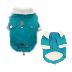 Τιρκουάζ Μπουφάν για Σκύλους | Ζεστό & Κομψό | GeniusPet