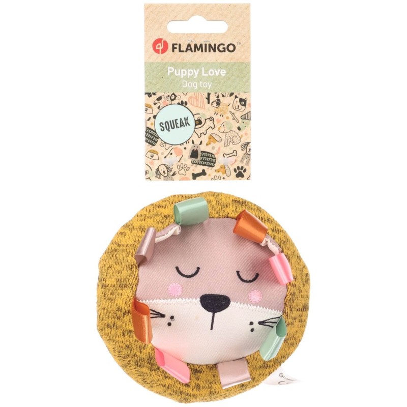 Flamingo Παιχνιδι Σκυλου puppy lion ochre 13x13x6.3cm