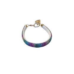 Woofmoda Περιδέραιο με Στρας Πολύχρωμο M 30-35cm | Κομψό Κολάρο Σκύλου | GeniusPet