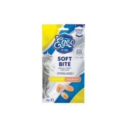 Egeo Λιχουδιες Γατας soft bites urinary support chicken salmon 10g x 3 eg530