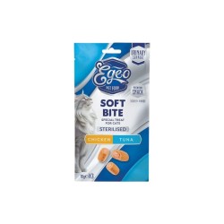 Egeo Λιχουδιες Γατας soft bites urinary support chicken tuna 10g x 3 eg532