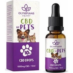 Olympians Hemp Pet CBD Oil 10% 10ml – Συμπλήρωμα CBD για σκύλους και γάτες