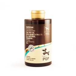 Pqp Σαμπουάν Tea Tree Oil για απαλή φροντίδα και υγιεινή του δέρματος σκύλων και γατών.