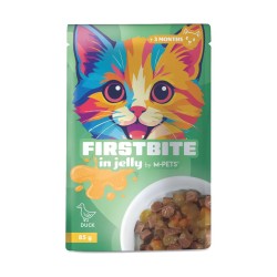 M-Pets FirstBites φακελάκι γάτας – πλήρης υγρή τροφή σε ζελέ για καθημερινή διατροφή