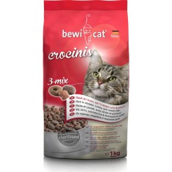 Ξηρά τροφή γάτας Bewi Crocinis Sterilized 3Mix 1kg