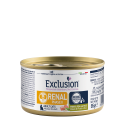 Exclusion Monoprotein Cat Renal Pork & Pea 85Gr | Νεφρική Υποστήριξη Γάτας | GeniusPet
