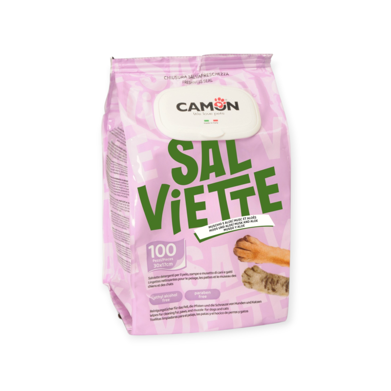 Camon Μαντηλακια Καθαρισμου Aloe Vera 100Τμχ