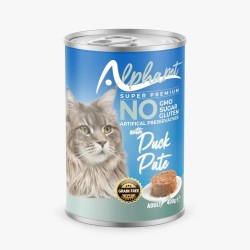 Alphapet Pate Adult Κονσερβα πάπια 400G| Υγρή Τροφή Γάτας | GeniusPet