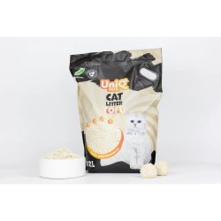 Uniq Pets Tofu Biodegradable Cat Litter Natural 12Lt | Genius Pet