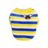 Fleece Σκυλου Κιτρινο Ριγε 25Cm