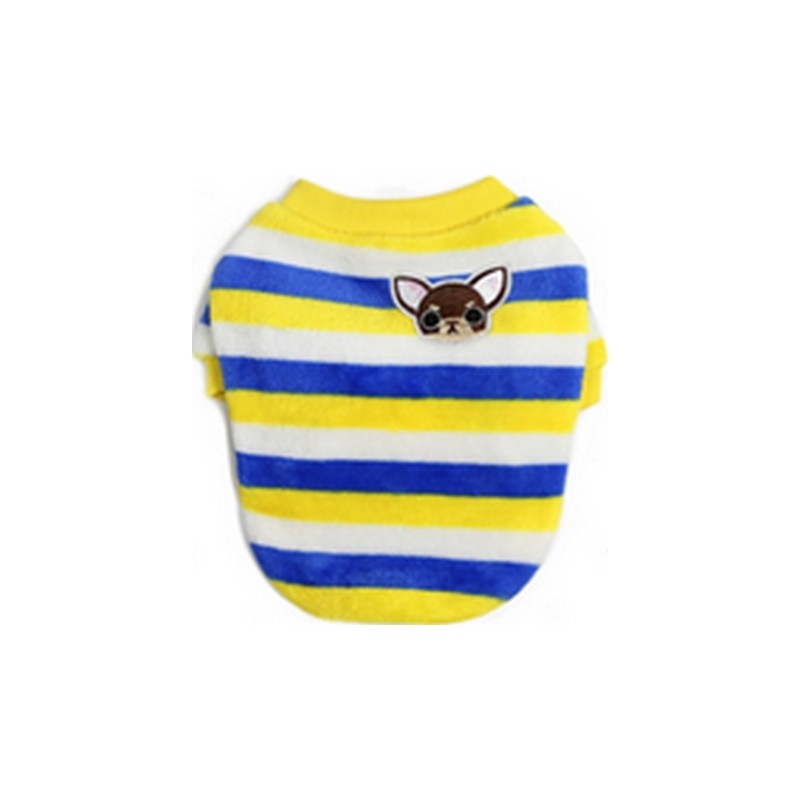 Fleece Σκυλου Κιτρινο Ριγε 35Cm