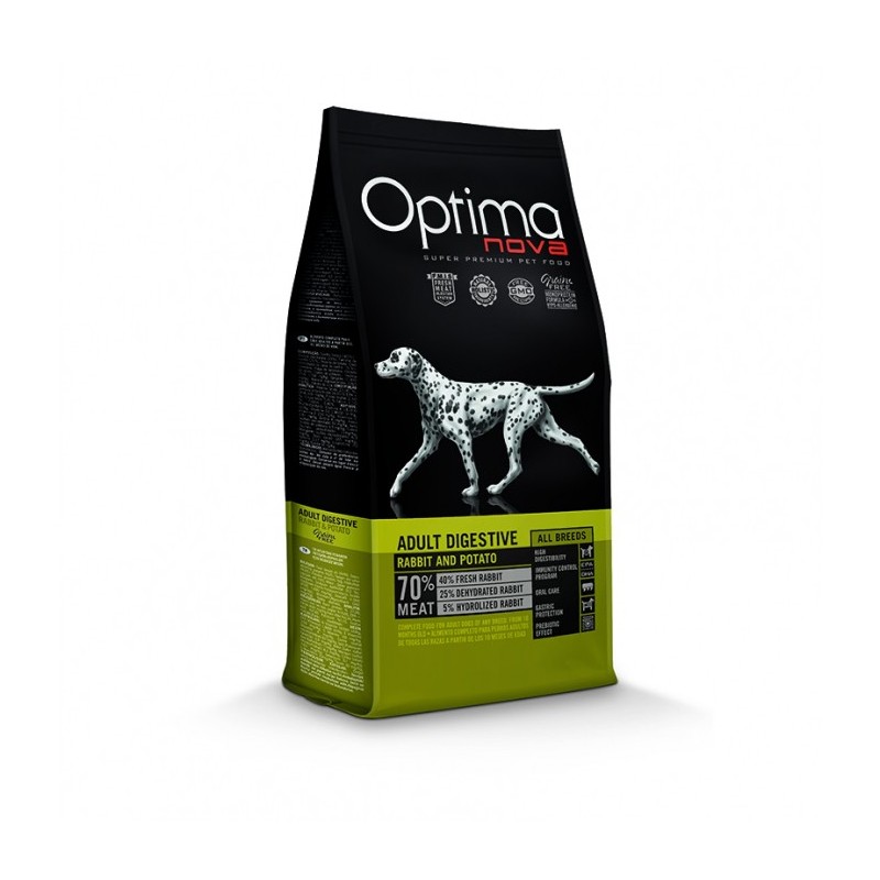 Optima Nova Adult Digestive Κουνελι & Πατατα 12Kg