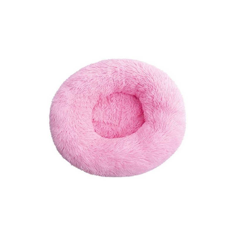 Denik pets Γουνινο Antistress Fluffy Κρεβατι Στρογγυλο Σκυλου-Γατας 80Cm Ροζ