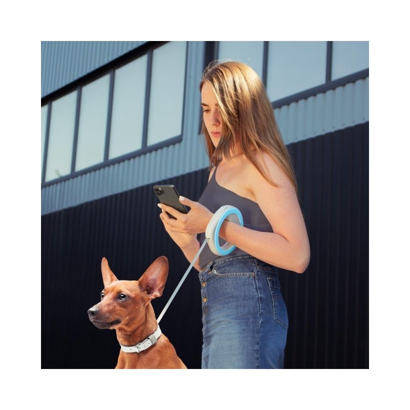 Waudog Οδηγος Σκυλου Ring Hands Free Πτυσσομενος Μπλε Xs-S Εως 40Kg 2.9M