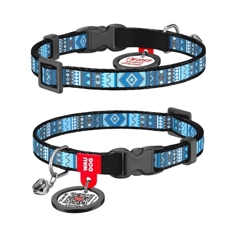 Waudog Περιλαιμιο Γατας Ento Blue 20-30Cm