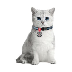 Waudog Περιλαιμιο Γατας Ento Blue 20-30Cm