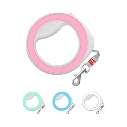 Waudog Ροζ Πτυσσομενος Οδηγος Ring Hands Free Xs-S Εως 40Kg 2.9M