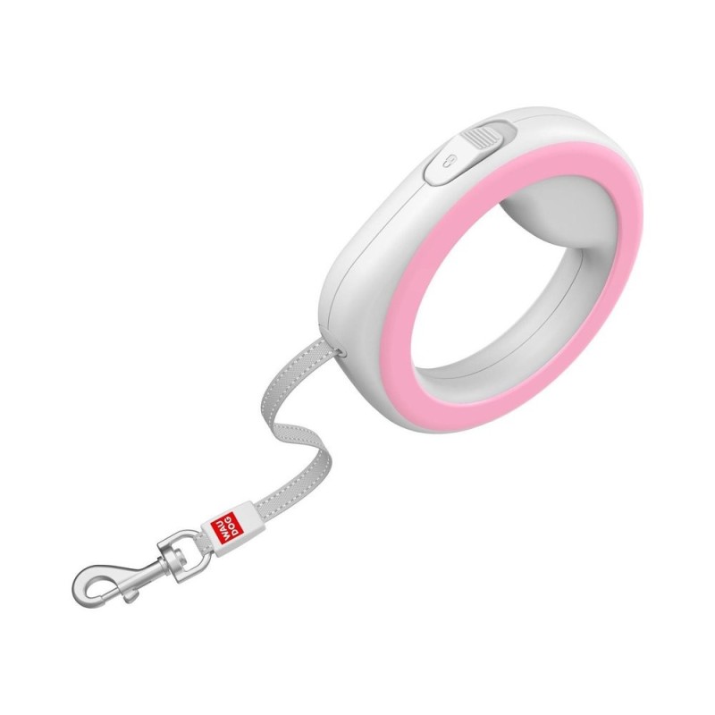 Waudog Οδηγος Σκυλου Ring Hands Free Πτυσσομενος Ροζ  Xs-S Εως 40Kg 2.9Μ