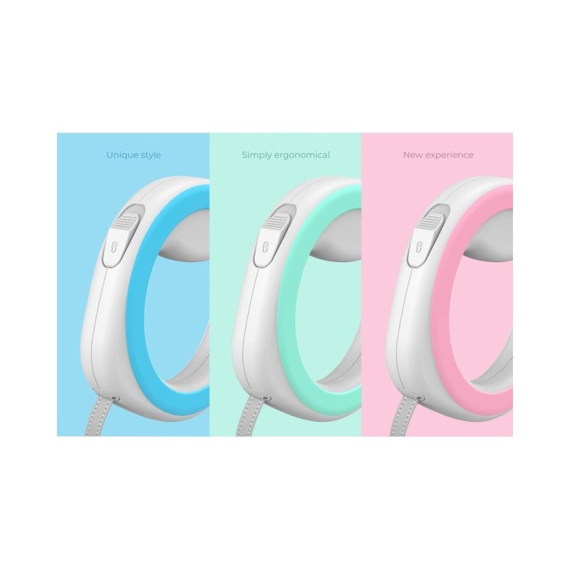 Waudog Οδηγος Σκυλου Ring Hands Free Πτυσσομενος Ροζ  Xs-S Εως 40Kg 2.9Μ